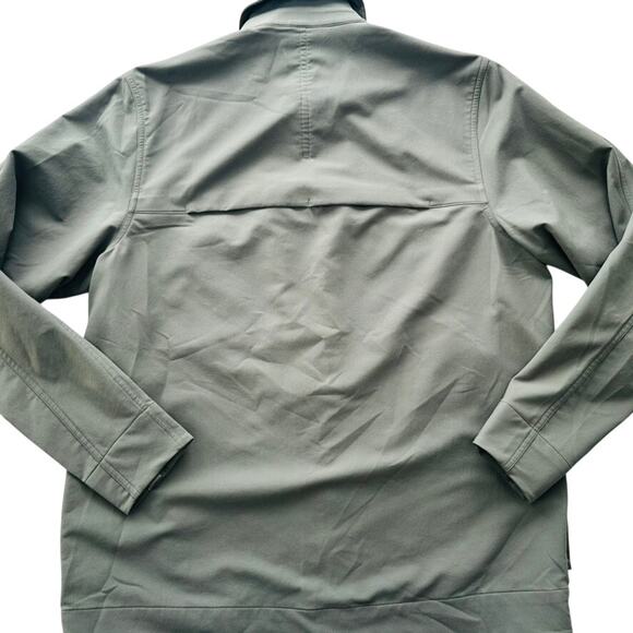 Lululemon Cargo Pocket Shirt Jacket Olive Green Size Medium Button Front Casual - Picture 5 of 6